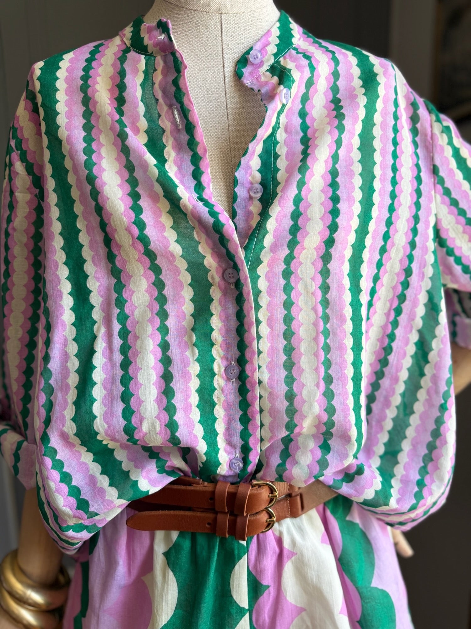 Camicia mussola fantasia